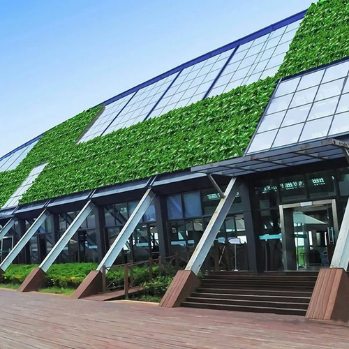 Paneles Valla Hojas Artificiales Refugio Jardín Terraza 1x3m Verde Musgo