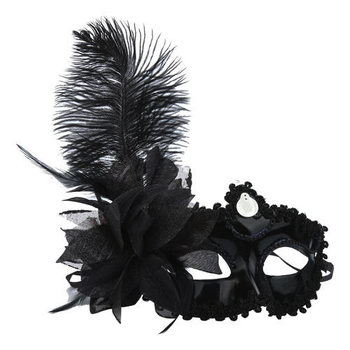 Máscara Hueca Con Plumas De Princesa Princesa Para Mujer, Di