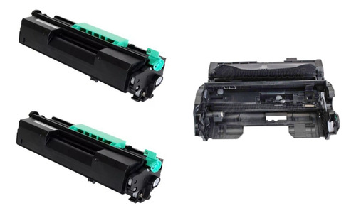 Kit 2x Toner + 1x Unidade De Imagem Comp Ricoh Sp4510 Sp4500