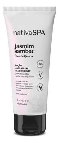 O Boticario Nativa Spa Locao Anti-stress Jasmim Sambac 50ml