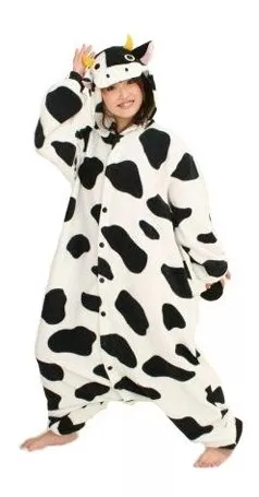 igual principalmente acre Pijama Disfraz Kigurumi Vaca Vaquita De Polar Para Adultos