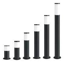 Comprar Farola Piso Exterior Fundicion De Aluminio 30cm Negro