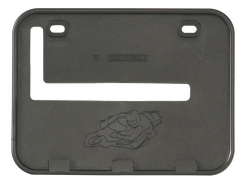 Suporte Placa De Moto Modelo Antigo Plástico 18,5x13,5cm