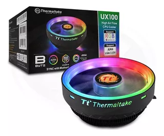 Cooler Cpu Intel / Amd Thermaltake Ux100 Argb 12cm 3pines