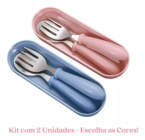 KIT DE TALHERES INFANTIL AÇO INOX