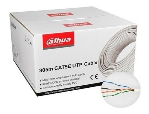 Cable Utp Cat 5e Dahua 100% Dh-pfm920i-5eu-c 305m