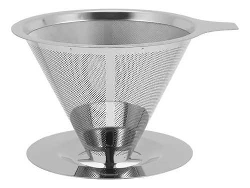 Filtro De Cafe Reutilizable 100% Acero Inoxidable Doble Capa