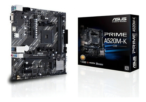 Board Asus Prime A520m-k / Am4 /  Ddr4 64gb  90mb0tvq-mcaayo