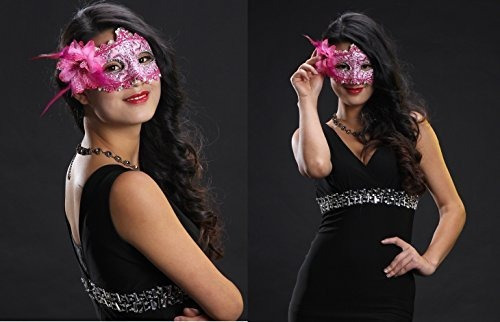 Cismark Máscaras Venecianas De Disfraces Para Mujer, 8 Colo