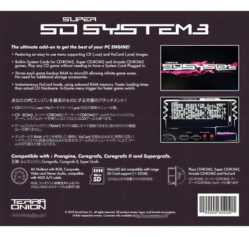 Everdrive Pc Engine - Turbografx Super System 3 Terraonion