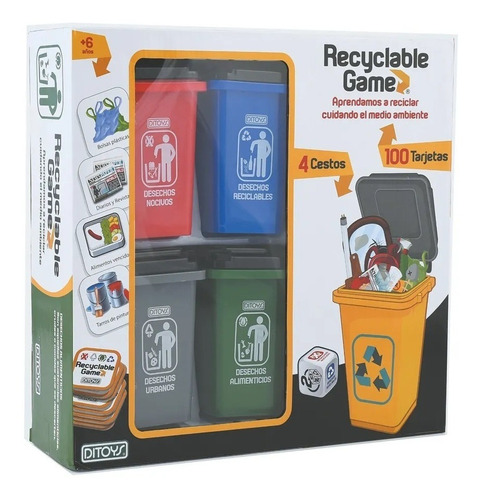 Juego De Mesa Recyclable Aprender A Reciclar 2299