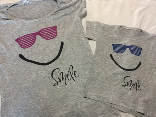 Combo Remeras Padre E Hijo, Super Heroe, Simpsons, Smile