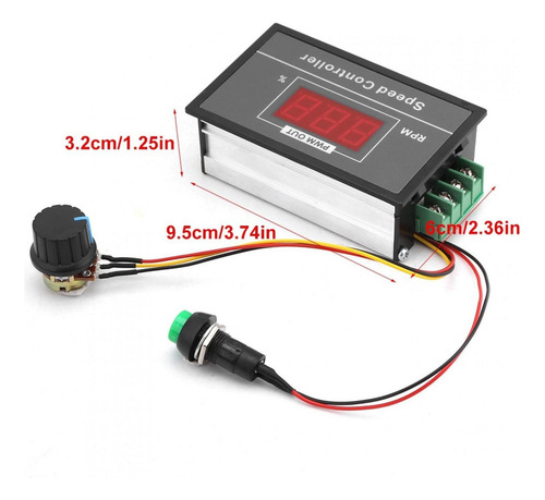 Controlador De Velocidad Del Motor Dc 6-60v 12v 24v 36v 48v