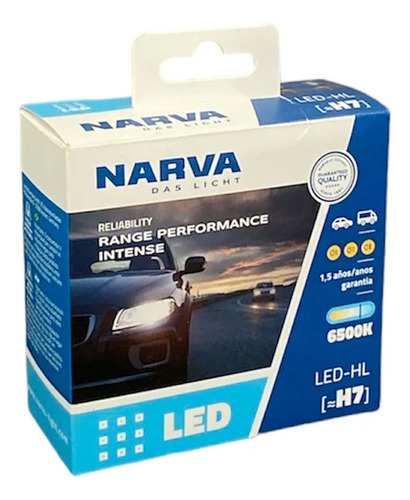 Focos Led H7 Narva Original Aleman Modelo 2023