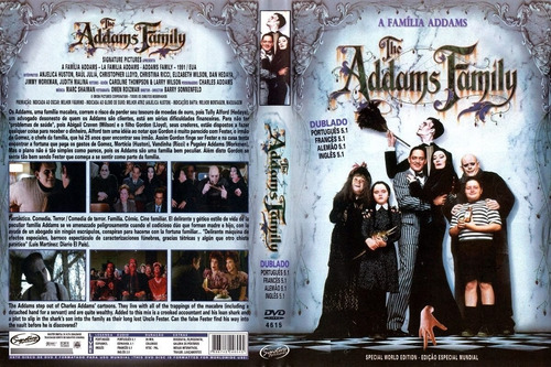 Dvd A Família Addams 1 (dublado Português/inglês)