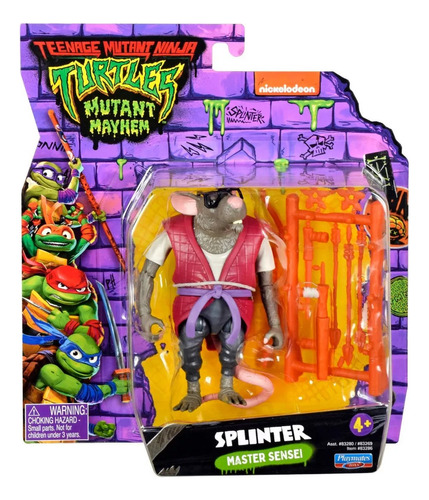 Tortugas Ninja Mutant Mayhem Splinter Sensei Playmates 83269