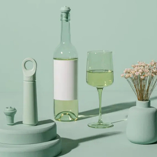 Bomba Y Tapón De Vacío Loop Para Vino Jade Vacuvin