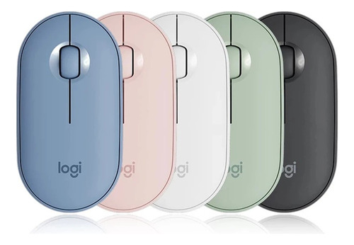Ratón Inalámbrico Bluetooth Logitech Pebble M350 Delgado Y S