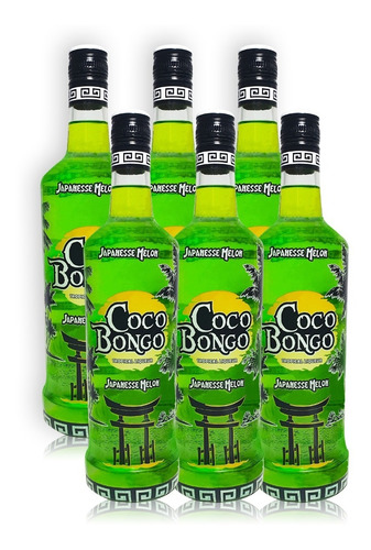 Coco Bongo Ron Japanesse Melon Caja X6u 750ml Licor Tropical