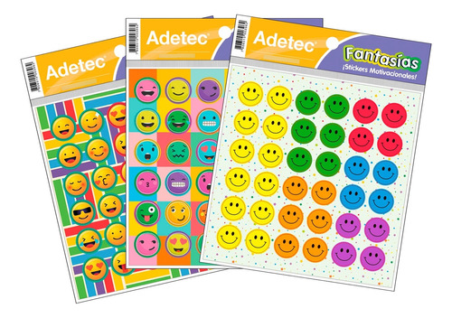 Stickers Motivacionales Caritas Adetec - Ofieduc