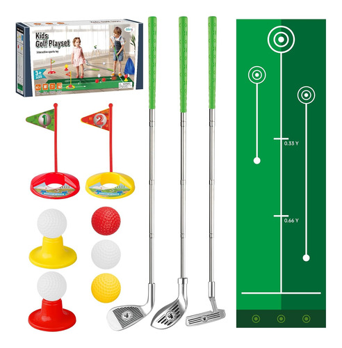 Palos De Golf Para Niños De 3 A 5 Años De Edad, Juego De Gol