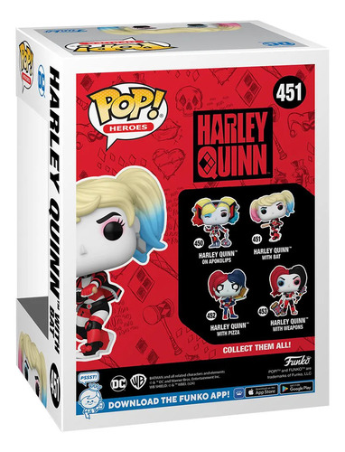 Funko Pop! Heroes Harley Quinn With Bat #451 Con Bate