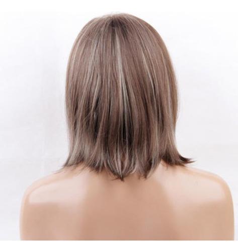 Peluca Rubia De Cabello Natural A La Moda For Mujer