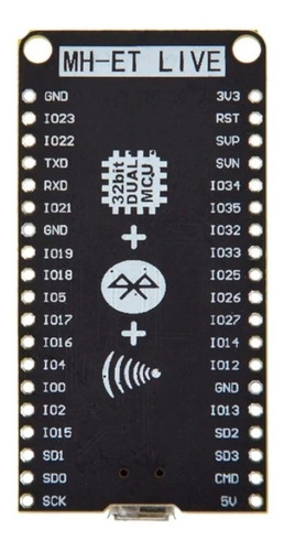 Imagen 3 de 3 de Tarjeta Esp32 Wroom-32 Dual Core Wifi Y Bluetooth Nodemcu