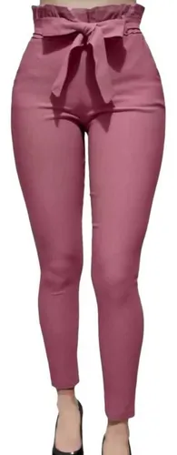 Pantalon con moño adelante hot sale
