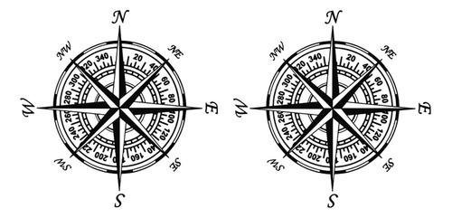 Pegatinas Para Coches, Brújula, Parachoques Y Motocicletas,