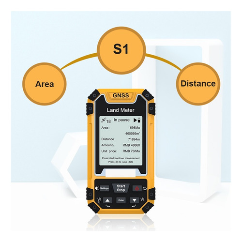 Medidor De Tierra Gps S1, Medidor De Área Gps, Medidor De