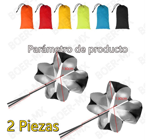 . 2 Piezas Paracaídas Resistencia For Entrenamiento