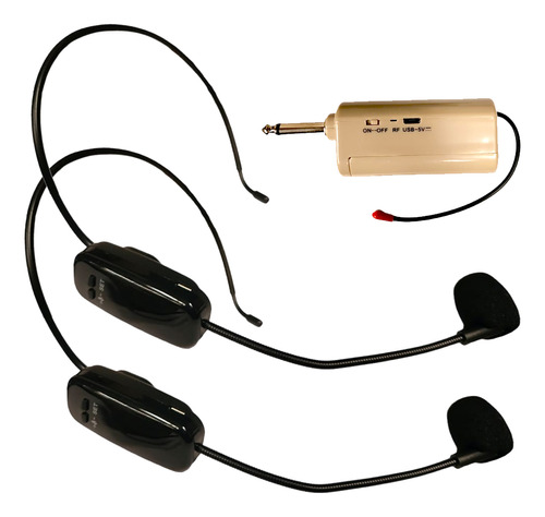 Sistema Microfono Inalambrico Doble Uhf Headset