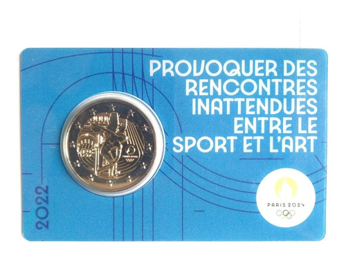 2 Euros Conmemorativos Francia 2022 Olimpiadas Paris 2024