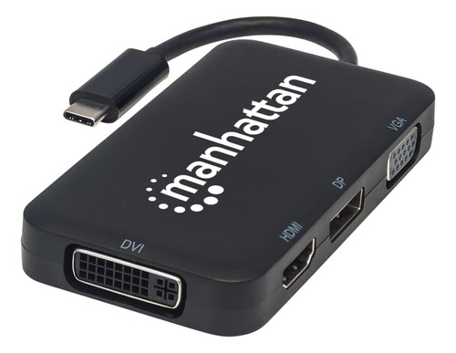 Manhattan Usb-c 4-en-1 Audio Conversor Video