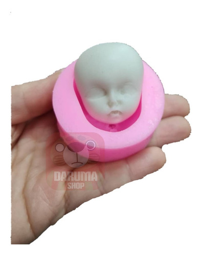 Molde Silicona Rostro Cara Muñeca Fondant Porcelana Fria