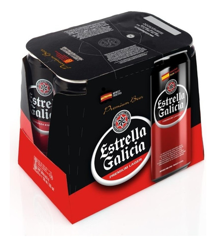 Cerveza Estrella Galicia 500 Ml Pack 6 U
