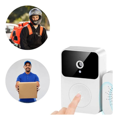 Campainha Interfone Inteligente Câmera E Áudio Wi-fi Externa