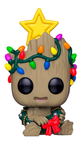 Funko Pop Groot Holiday Corona Y Estrella Navidad Marvel 530
