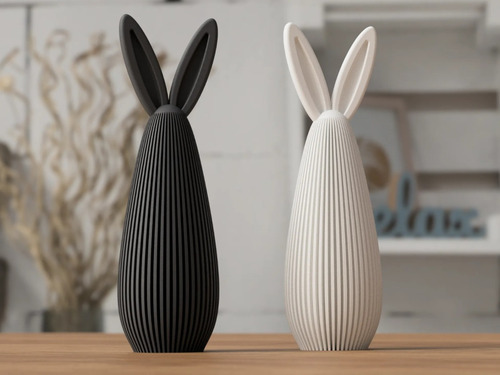 Estatuilla Decorativa De Interior: Conejo De Pascua Moderno