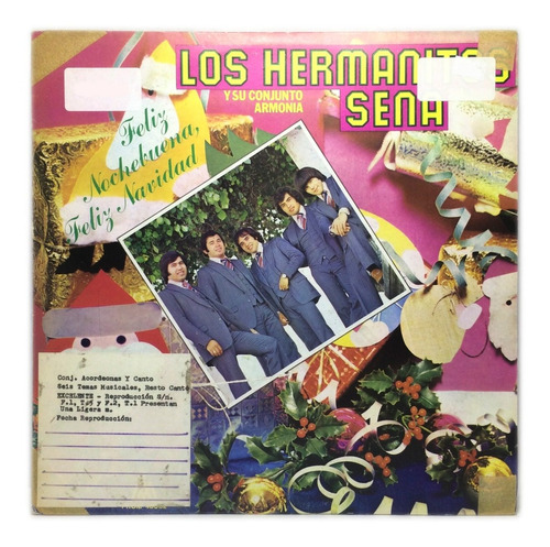 Vinilo Los Hermanitos Sena Feliz Nochebuena Feliz Navidad Lp