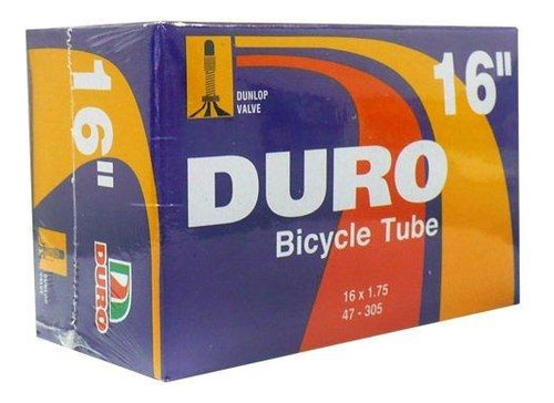 Cámara Bicicleta Duro 16 X 1.75 Valvula Bicicleta Tipo De Válvula Dunlop
