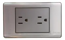 Comprar Toma Corriente Doble Elite Plata 127\u002F250v 15a Lumistar