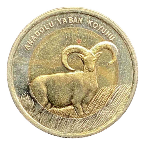 Turquia - 1 Lira - Año 2015 - Km #nd - Anatolian Mouflon