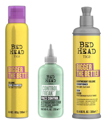 Kit Tigi | Bigger The Better | Shampoo, Acon Y Control Freak