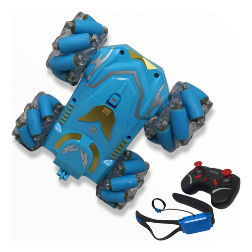 Carro Acrobacias Control Remoto 4x4 Rc Car 2.4ghz Rota 360 Color Azul