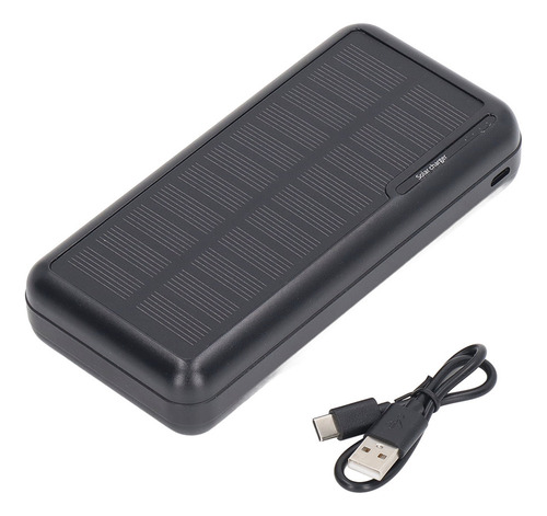 D Banco De Energía Solar Portátil De 3000 Mah Con Doble