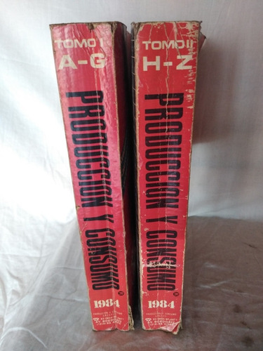2 Guía Antigua Producción Y Consumo 1984 (Usado)