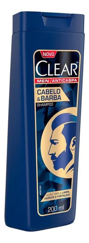 Shampoo Clear Men Anti-caspa Cabelo E Barba 200ml