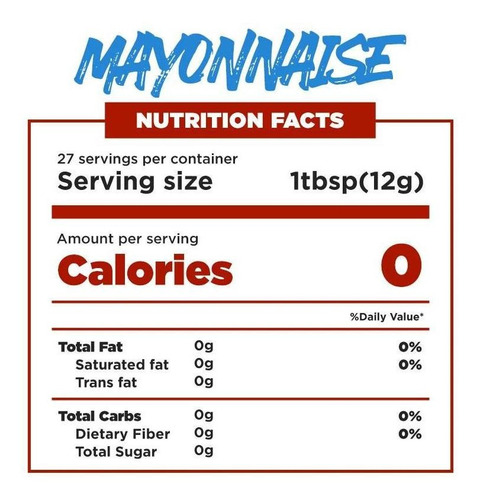 Imagen 2 de 3 de Mayonesa Mrs Taste Sin Azúcar Sin Sodio 335 G